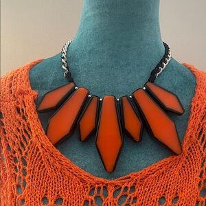 Orange Statement Necklace